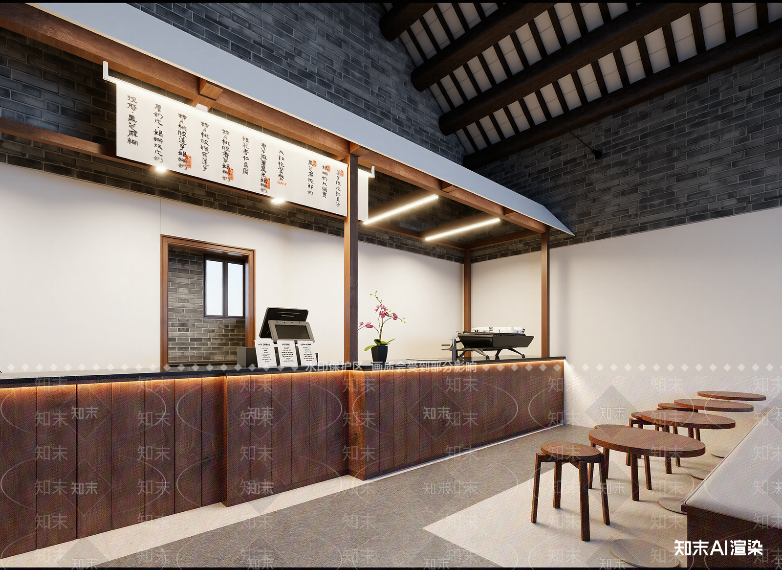 复古茶馆3D模型下载【ID:1214740505】
