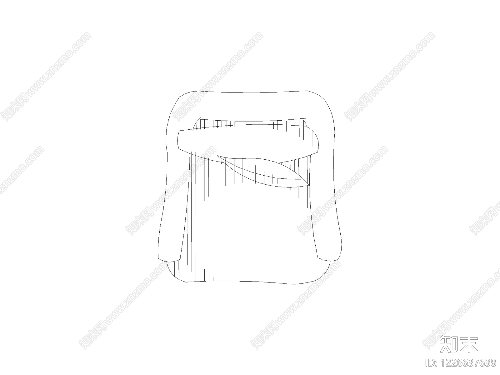 沙发cad施工图下载【ID:1226637638】