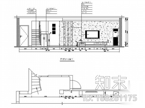 某自建小别墅室内装修图cad施工图下载【ID:168261175】