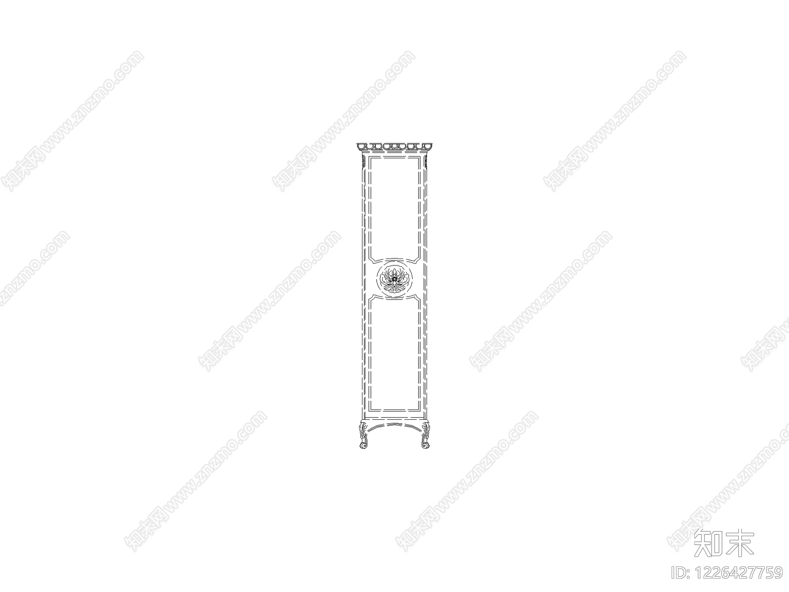 柜子cad施工图下载【ID:1226427759】