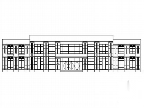 [南通]某商业中心售楼处建筑施工图cad施工图下载【ID:160720139】