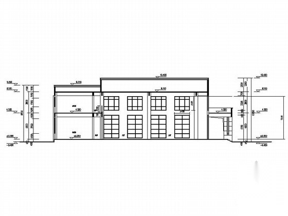 [南通]某商业中心售楼处建筑施工图cad施工图下载【ID:160720139】