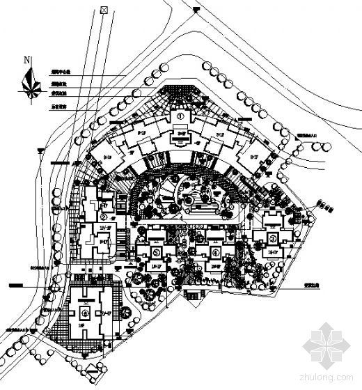 [重庆]某高层住宅小区规划设计方案图cad施工图下载【ID:149843199】