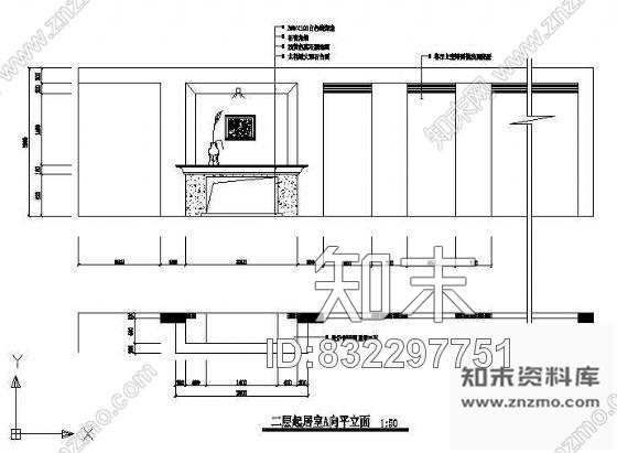 客厅cad施工图下载【ID:832297751】