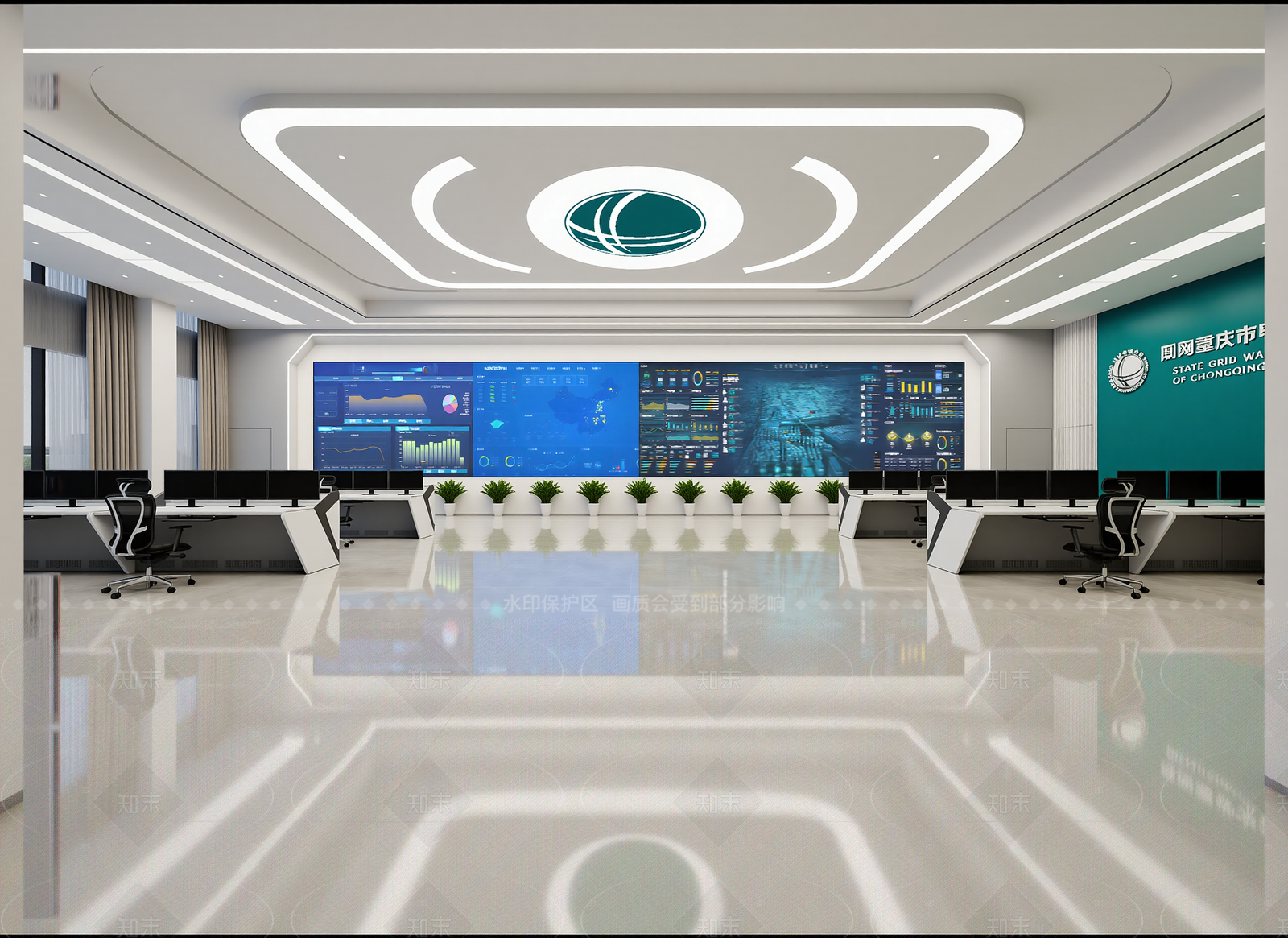 现代指挥中心3D模型下载【ID:1214953895】