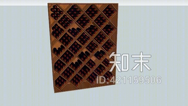 酒柜SU模型下载【ID:421159506】