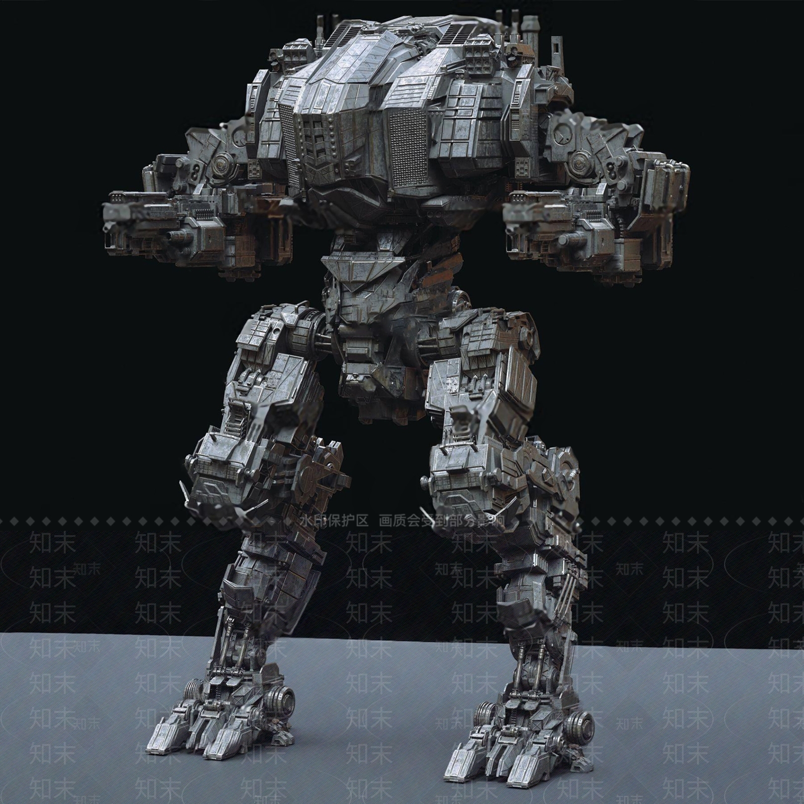 现代创意战争机甲3D模型下载【ID:1117096248】