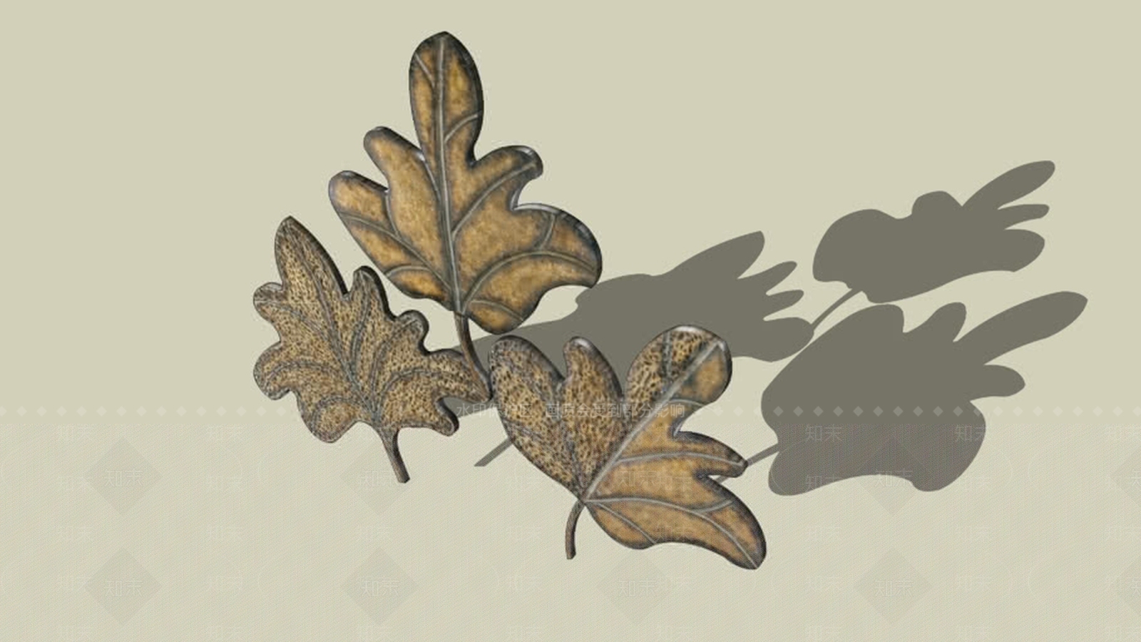 三个叶子SU模型下载【ID:1162131384】