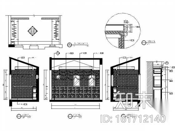 [广州]意大利式高贵典雅别墅室内设计CAD施工图cad施工图下载【ID:161712140】