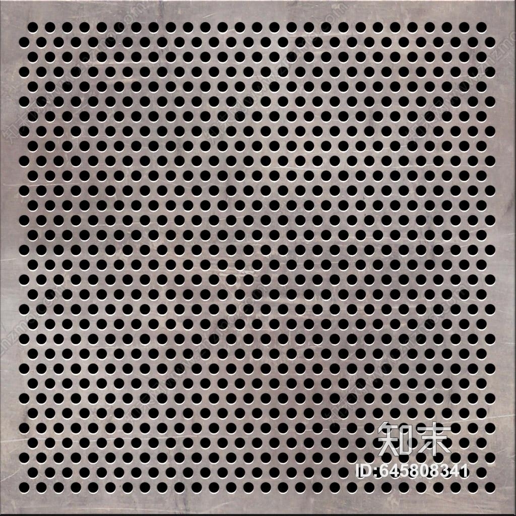 高清不锈钢反光金属穿孔贴图贴图下载【ID:645808341】