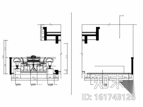 欧式风格双层别墅样板房装修图cad施工图下载【ID:161743126】