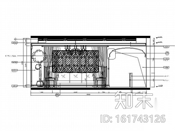 欧式风格双层别墅样板房装修图cad施工图下载【ID:161743126】