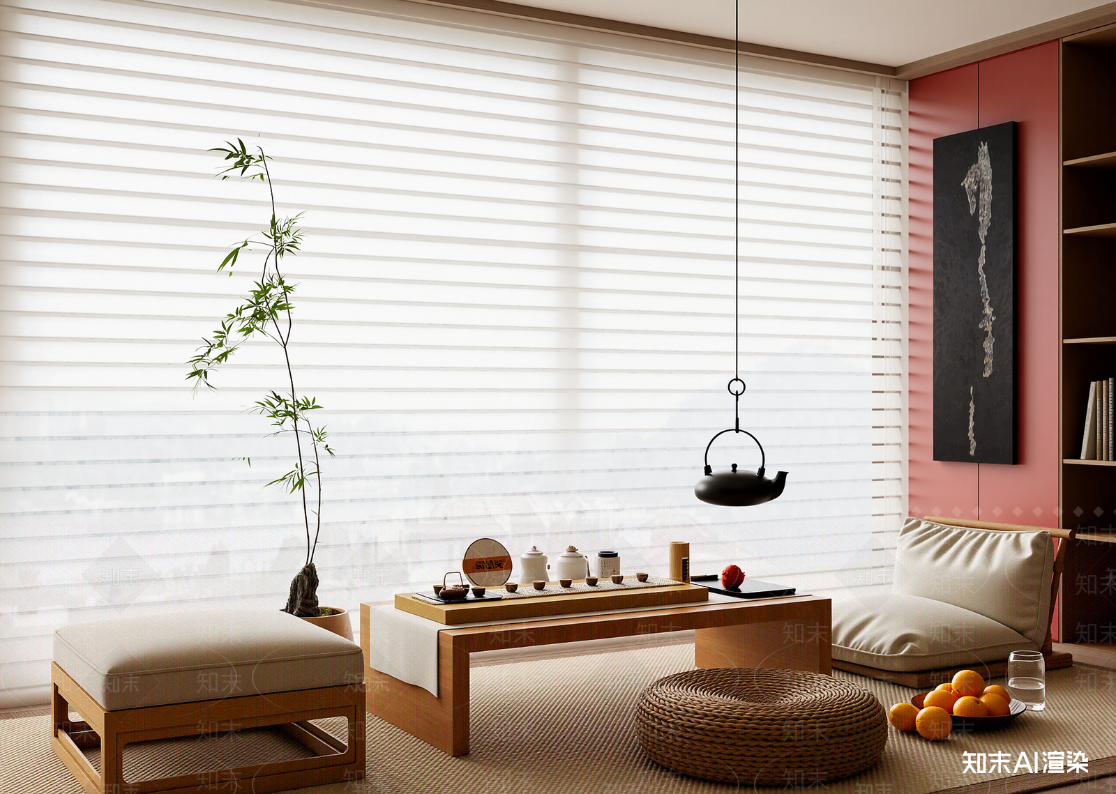 日式茶室3D模型下载【ID:1214652597】