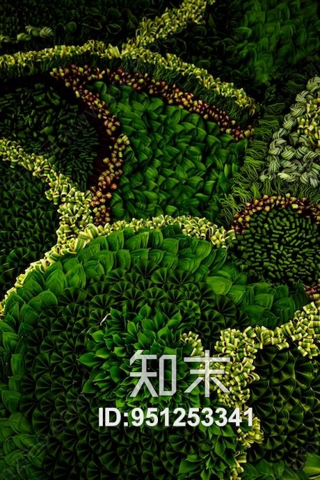 植物墙贴图下载【ID:951253341】