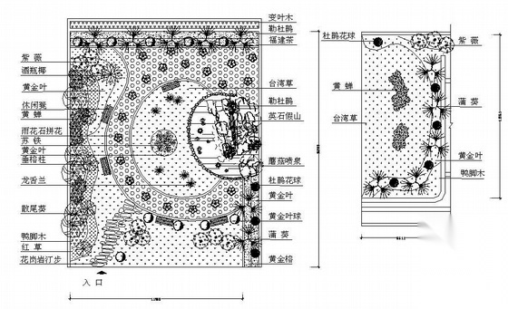 深圳某屋顶花园设计方案cad施工图下载【ID:161017151】