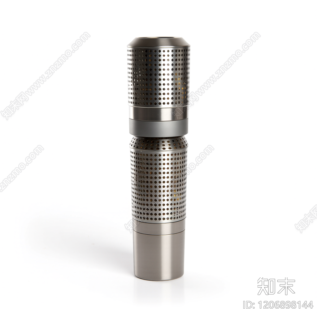 穿孔圆柱装饰构件3D模型下载【ID:1206898144】