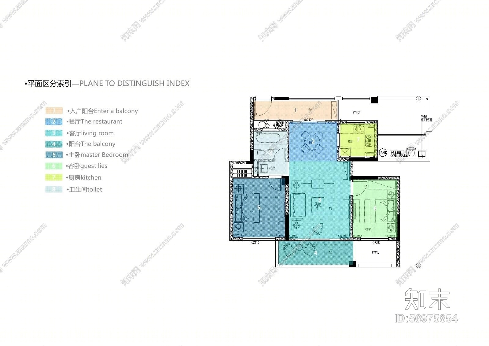 葛亚曦--上海绿地启东项目叠层D户型样板间软装方案cad施工图下载【ID:56975854】