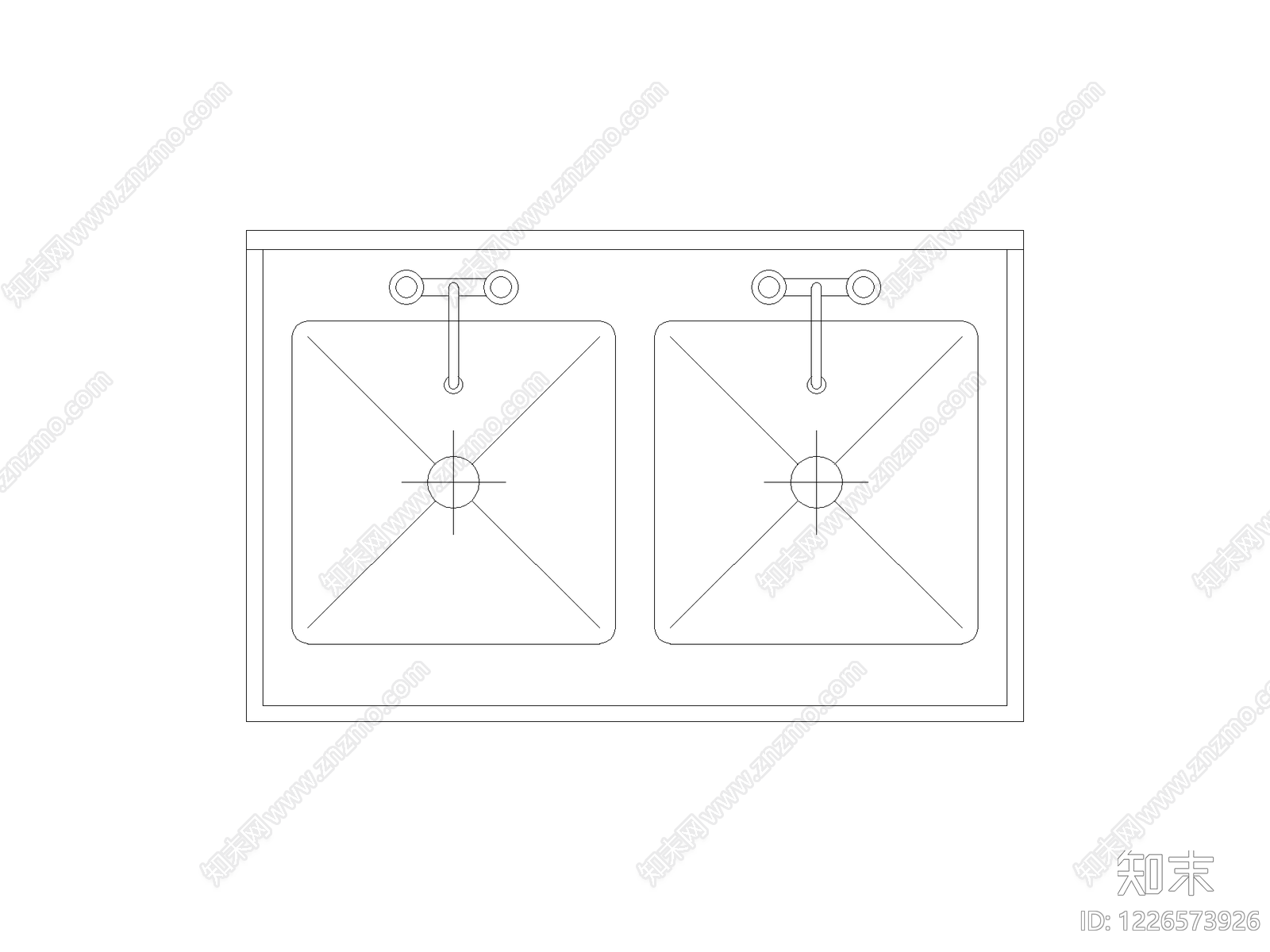 现代厨房设施CAD图纸