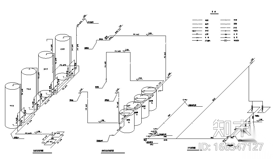 某高校800吨每天中水回用工程施工图（cad）施工图下载【ID:166347127】