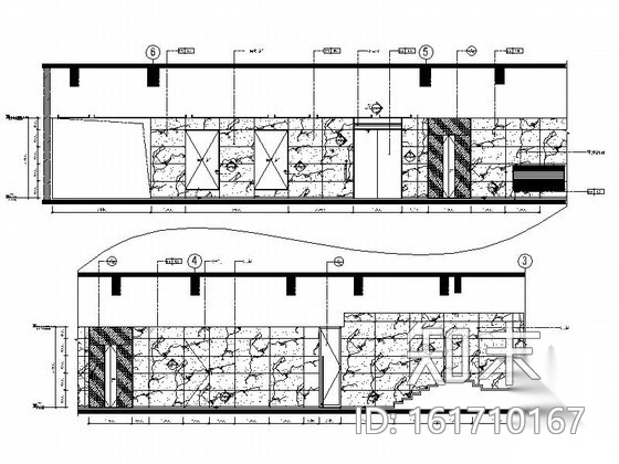 [重庆]商圈核心广场高档现代百货商场室内装修施工图cad施工图下载【ID:161710167】