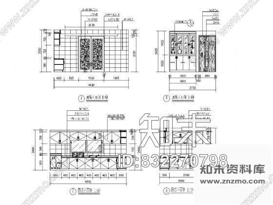 图块/节点家居厨房立面设计图施工图下载【ID:832270798】