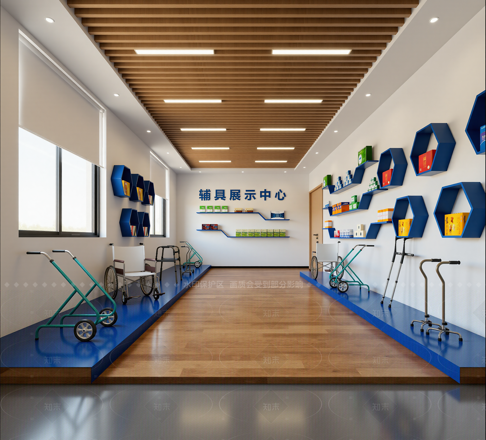 现代医疗展厅3D模型下载【ID:1214578484】