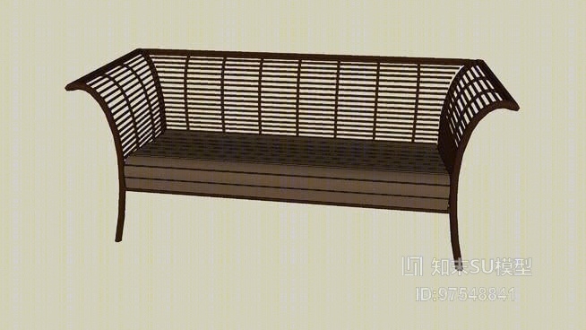 休闲椅SU模型下载【ID:919239415】