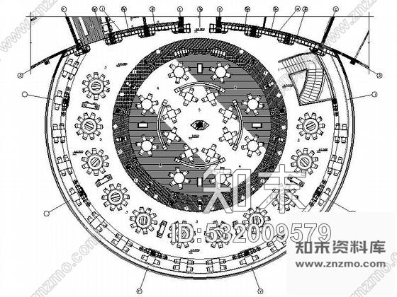 施工图上海某大酒店餐厅施工图含实景cad施工图下载【ID:532009579】