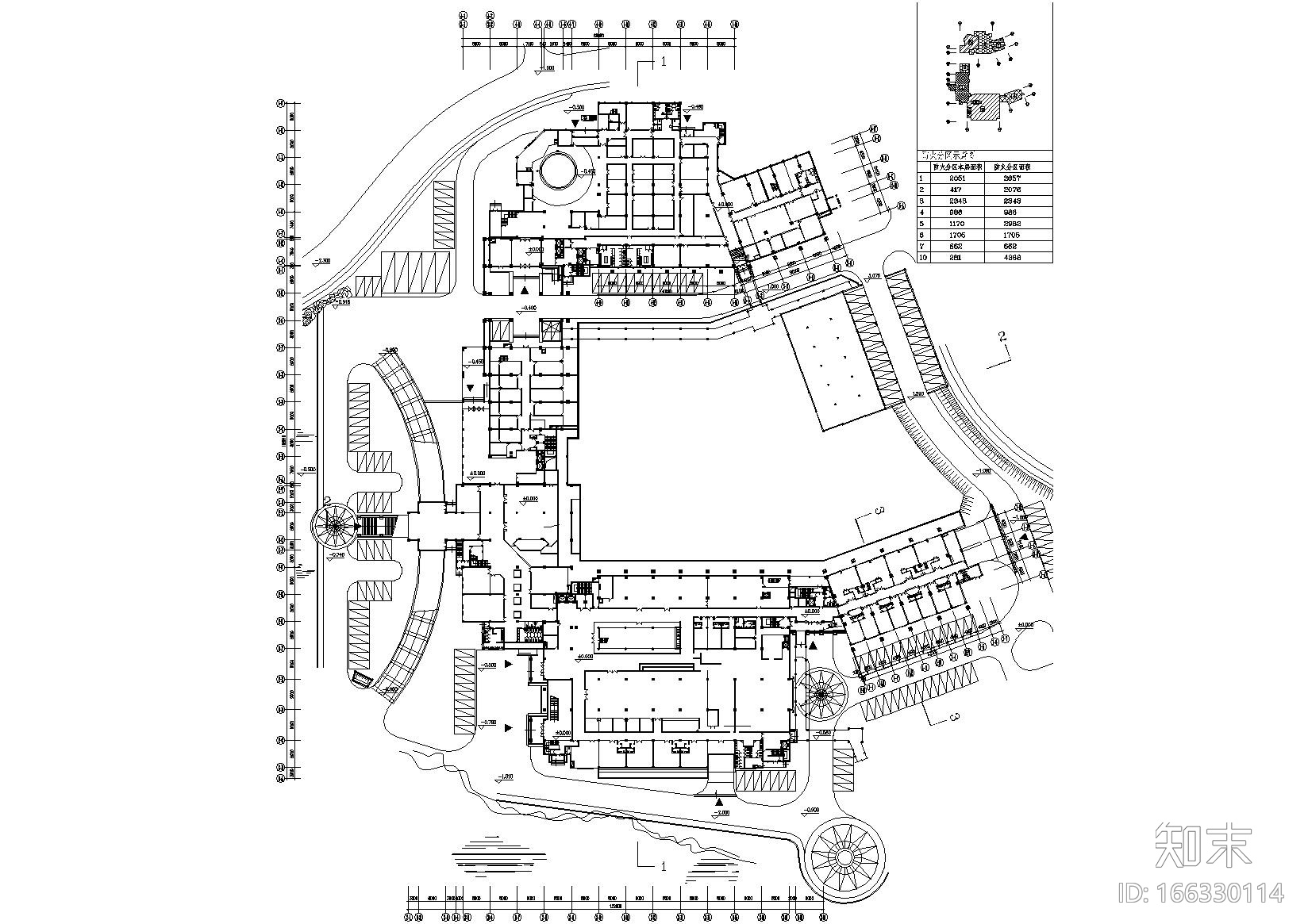 东莞六层现代花园酒店建筑工程项目施工图cad施工图下载【ID:166330114】