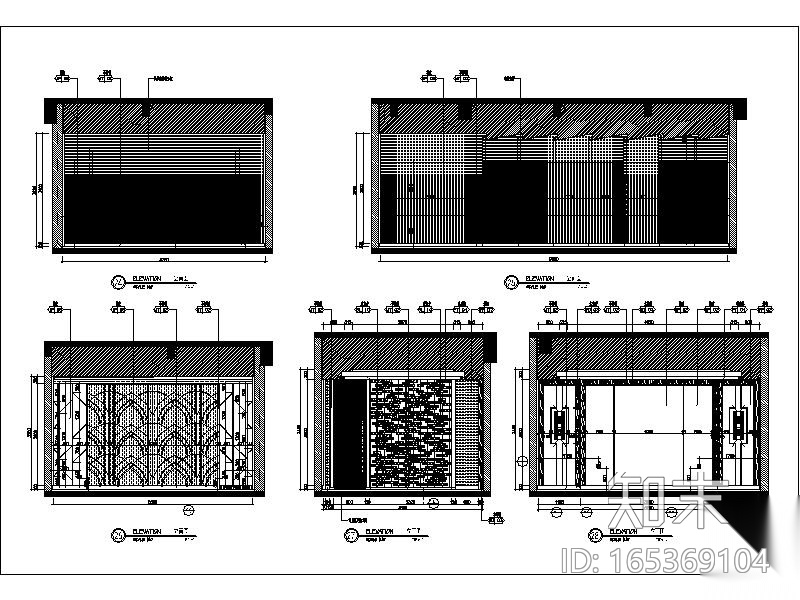 [西安]会所设计施工图cad施工图下载【ID:165369104】