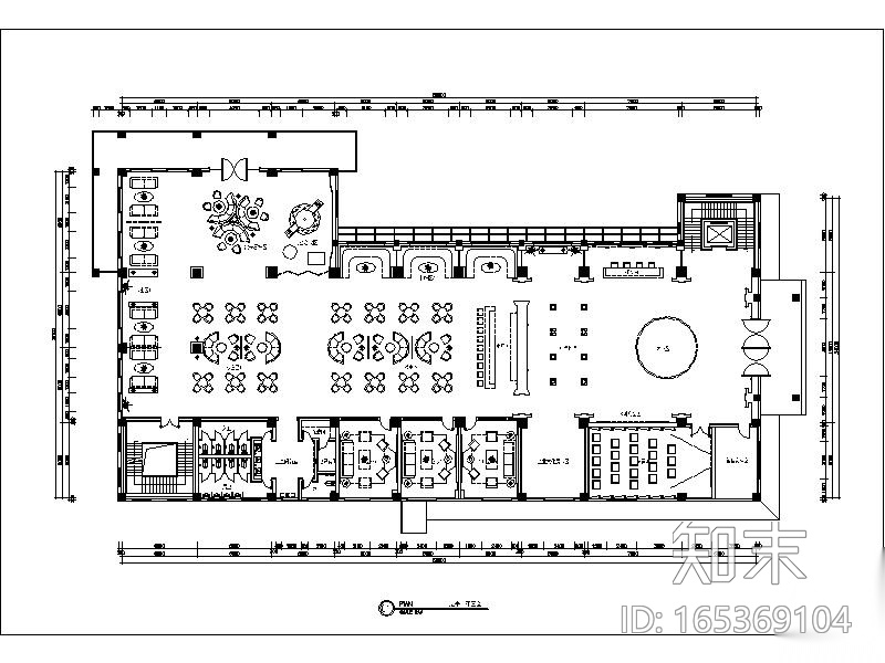 [西安]会所设计施工图cad施工图下载【ID:165369104】