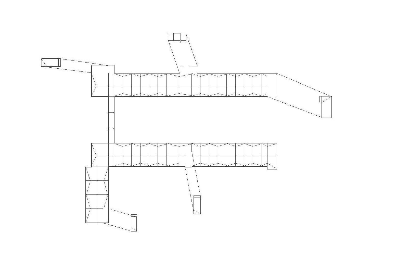 [贵州]36班现代风格高级中学建筑设计施工图（CAD）cad施工图下载【ID:165931114】