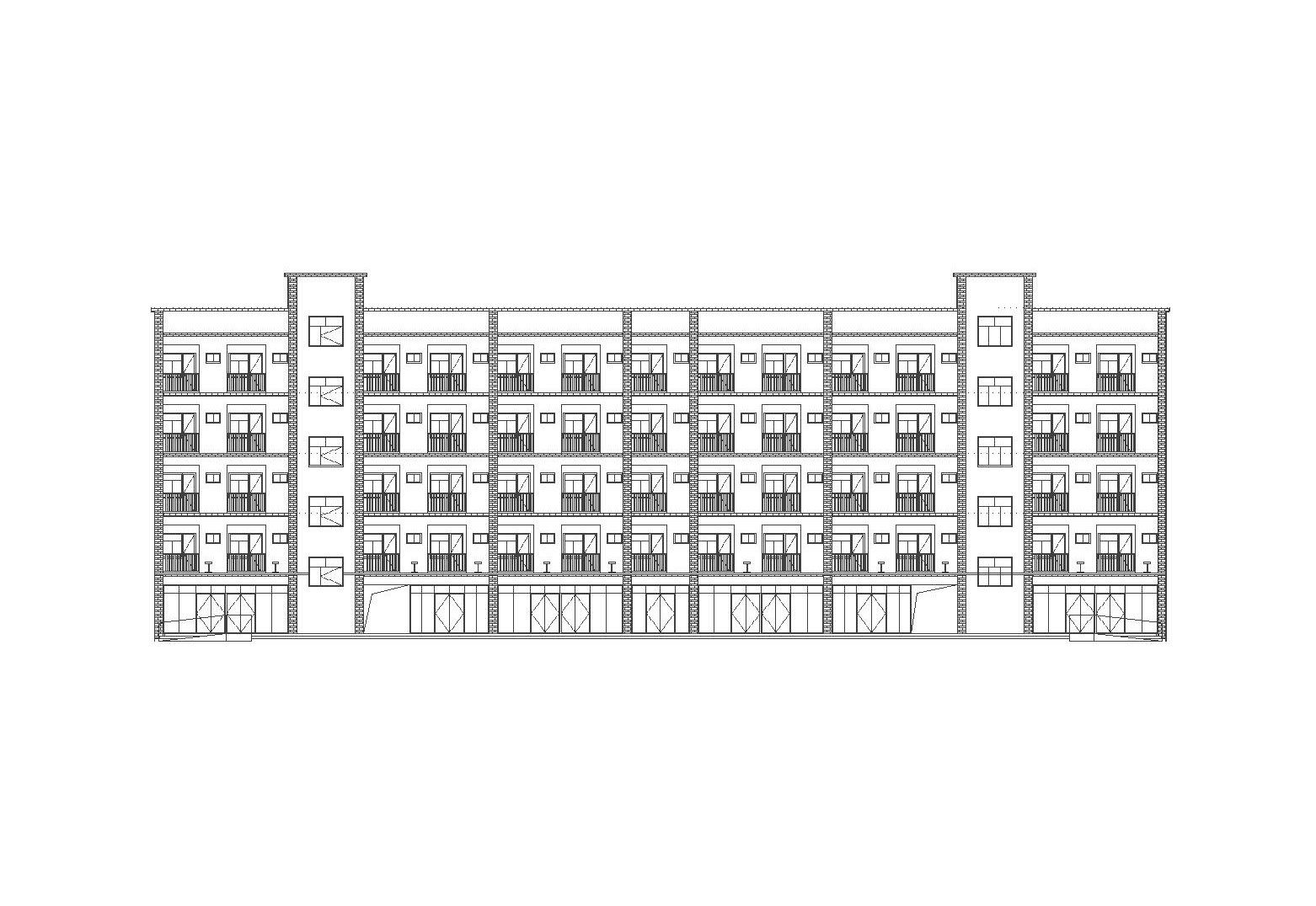 [贵州]36班现代风格高级中学建筑设计施工图（CAD）cad施工图下载【ID:151542116】