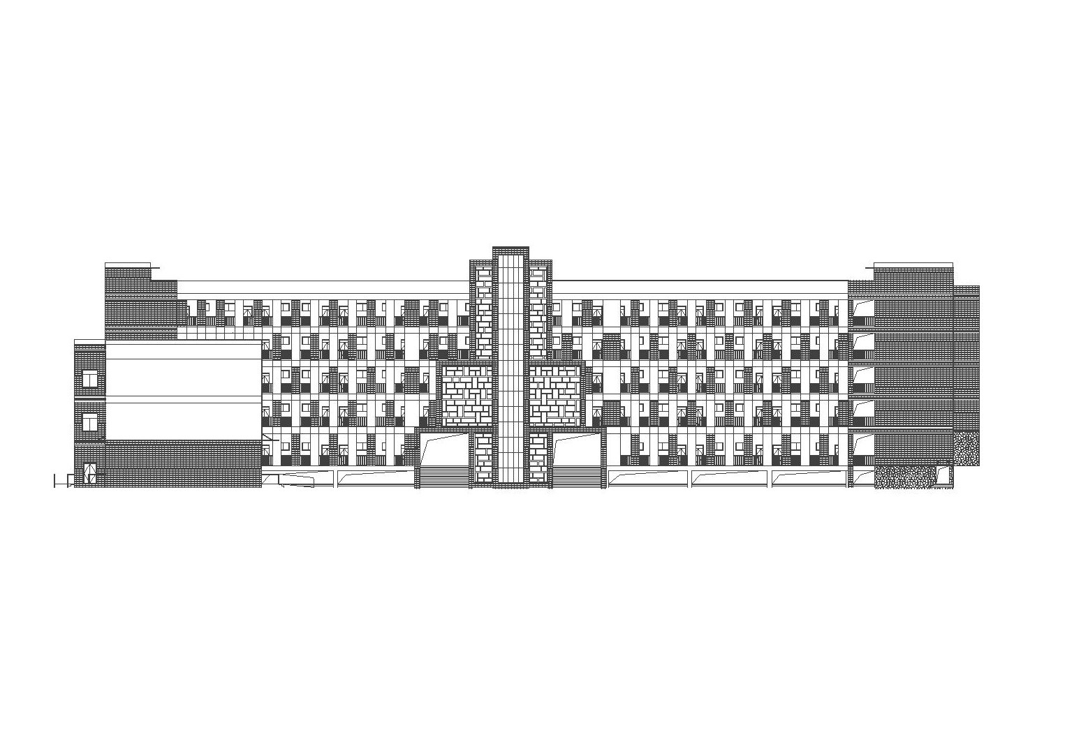 [贵州]36班现代风格高级中学建筑设计施工图（CAD）cad施工图下载【ID:165931114】