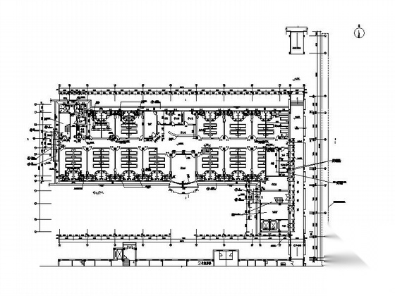 [湖南]某县人民医院六层住院楼建筑施工图（含效果图）cad施工图下载【ID:160722119】