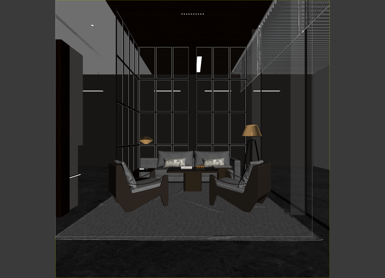 现代接待室3D模型下载【ID:1214321225】