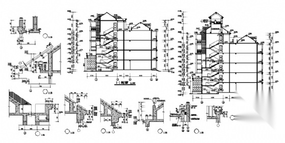 [顺德半岛]某楼盘现代六层洋房建筑施工图（欧式风格）cad施工图下载【ID:166325121】