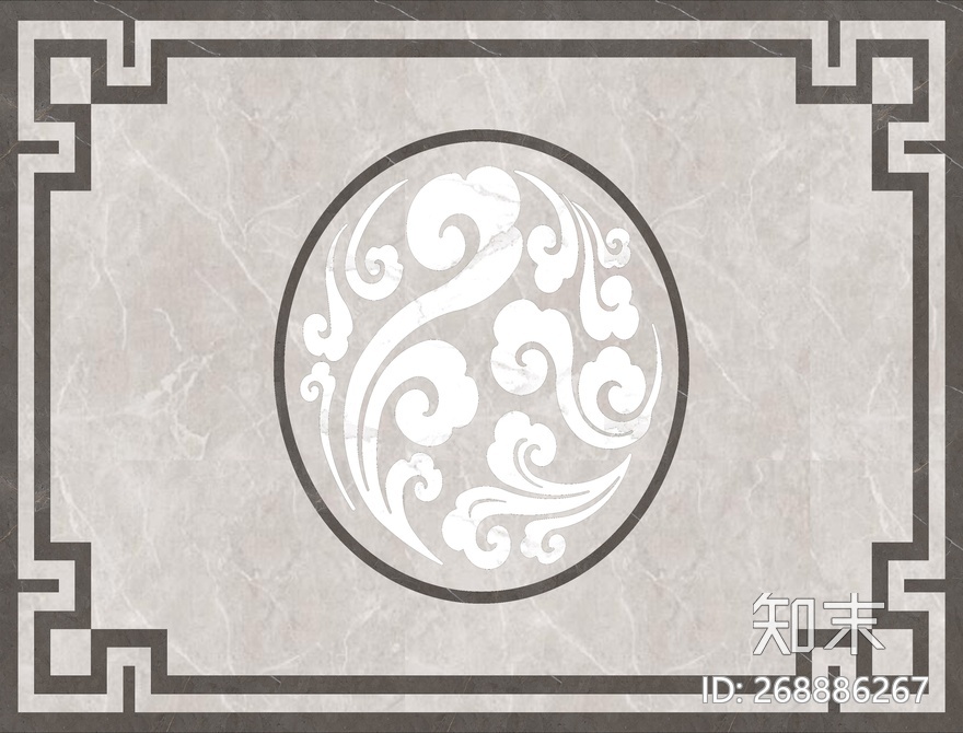 水刀祥云造型砖贴图下载【ID:268886267】