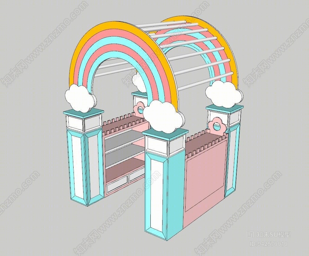 儿童乐园门头SU模型下载【ID:942570010】