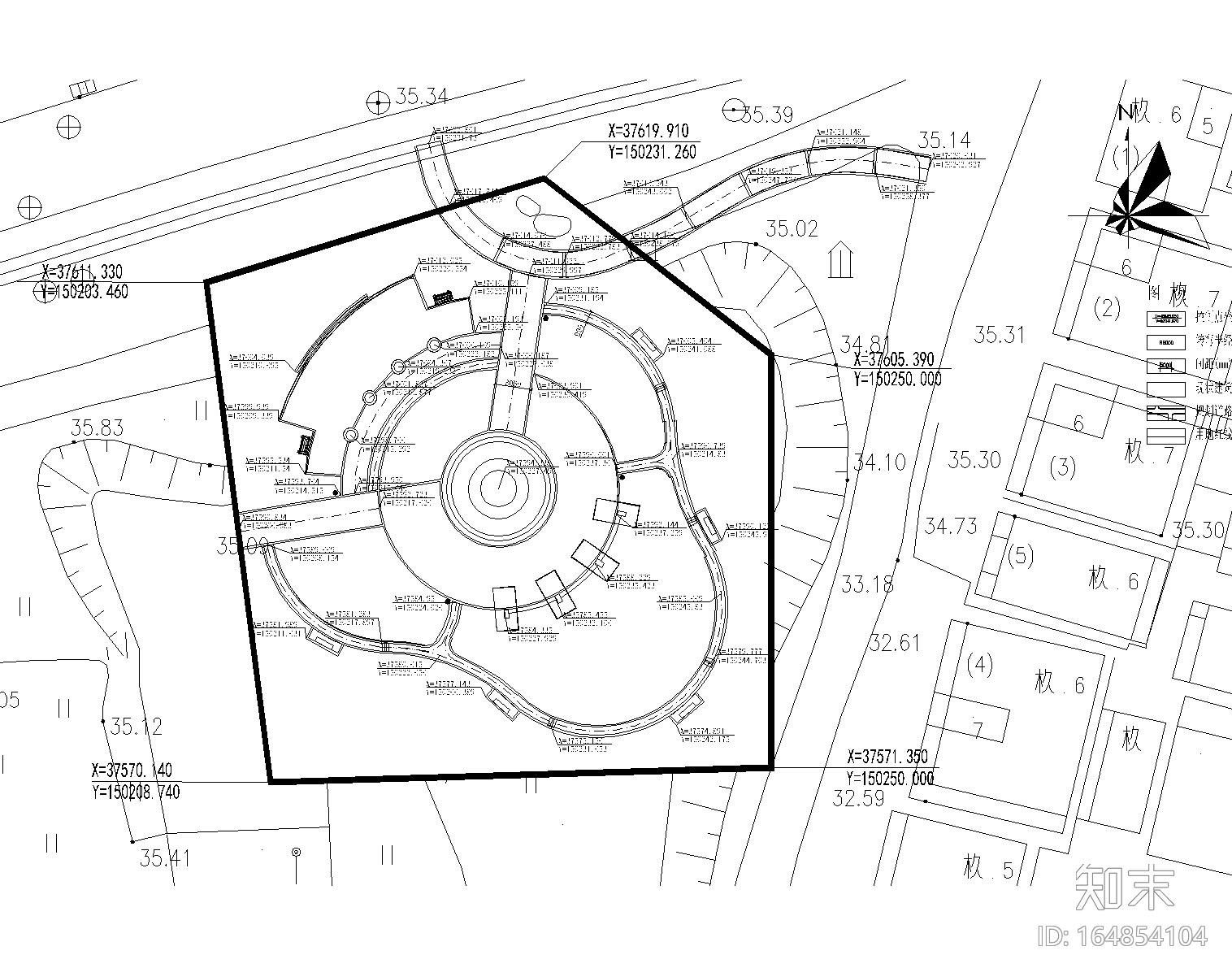 某社区公园景观设计施工图施工图下载【ID:164854104】