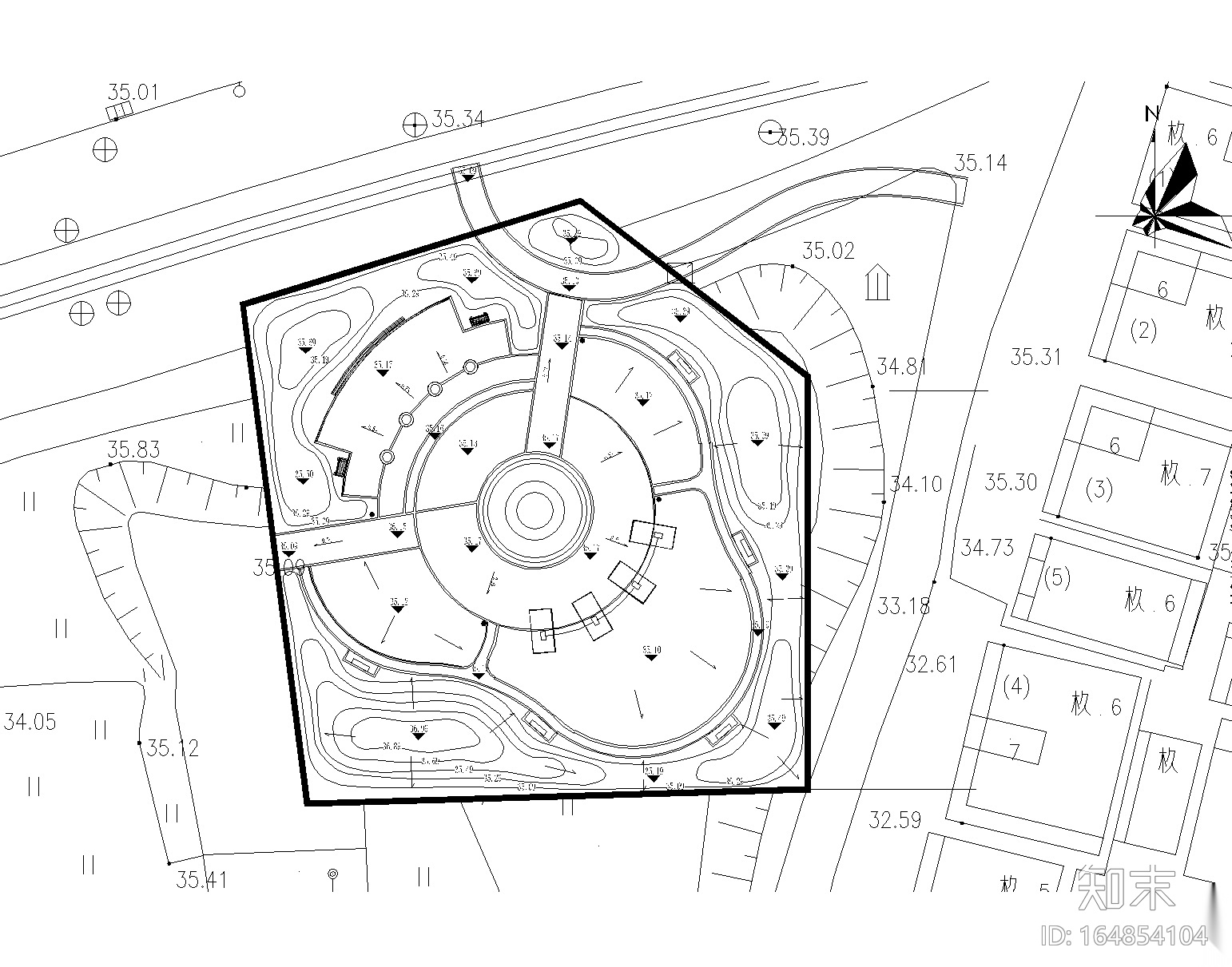 某社区公园景观设计施工图施工图下载【ID:164854104】