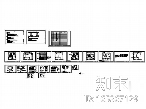 [福建]床垫系列家具专卖店室内装修图施工图下载【ID:165367129】