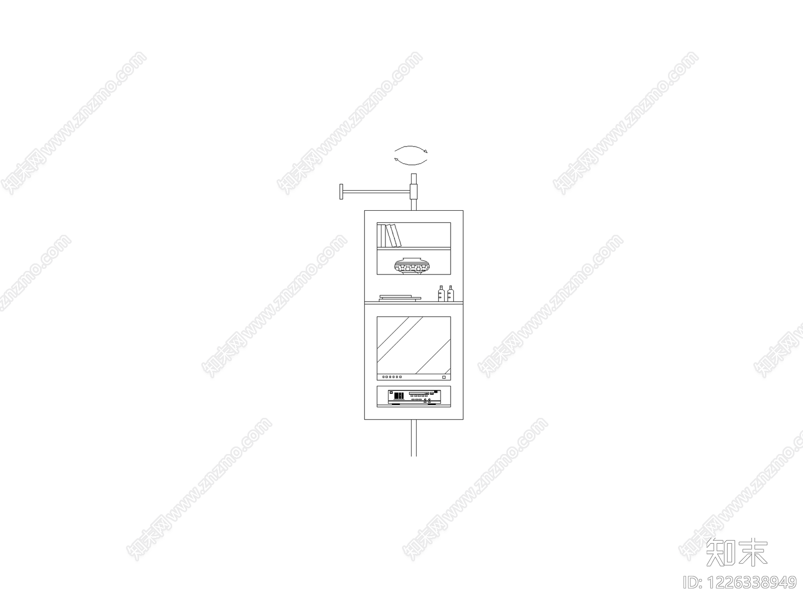 现代柜子CAD图纸