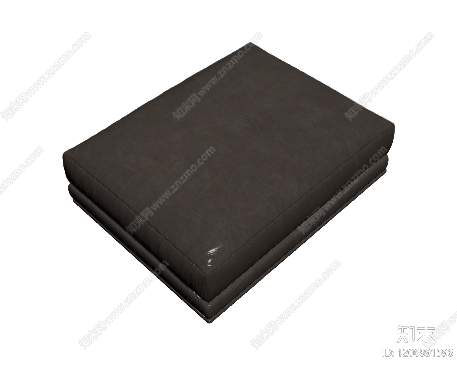 深色布艺脚凳3D模型下载【ID:1206891596】