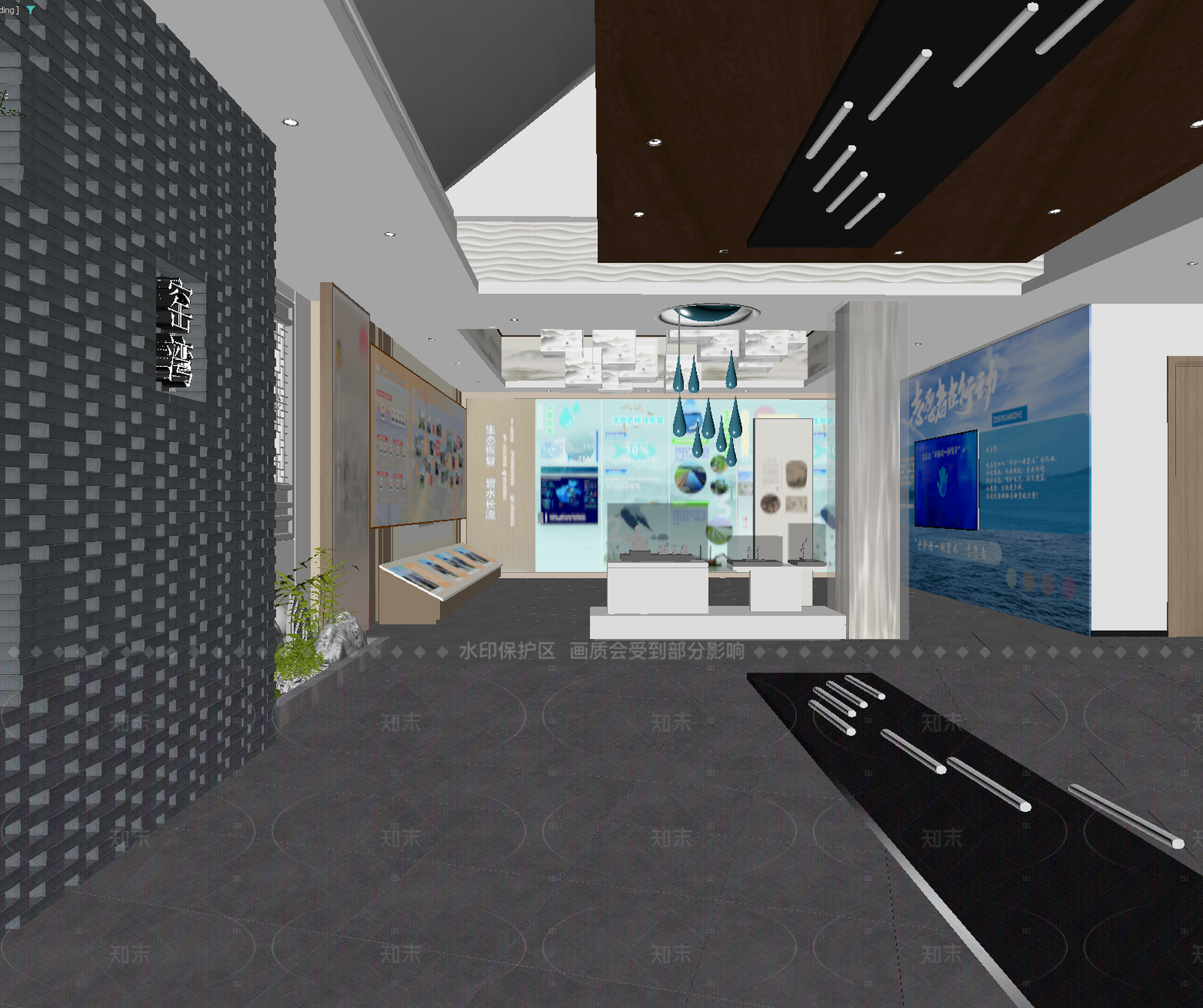 现代科技展厅3D模型下载【ID:1214919309】