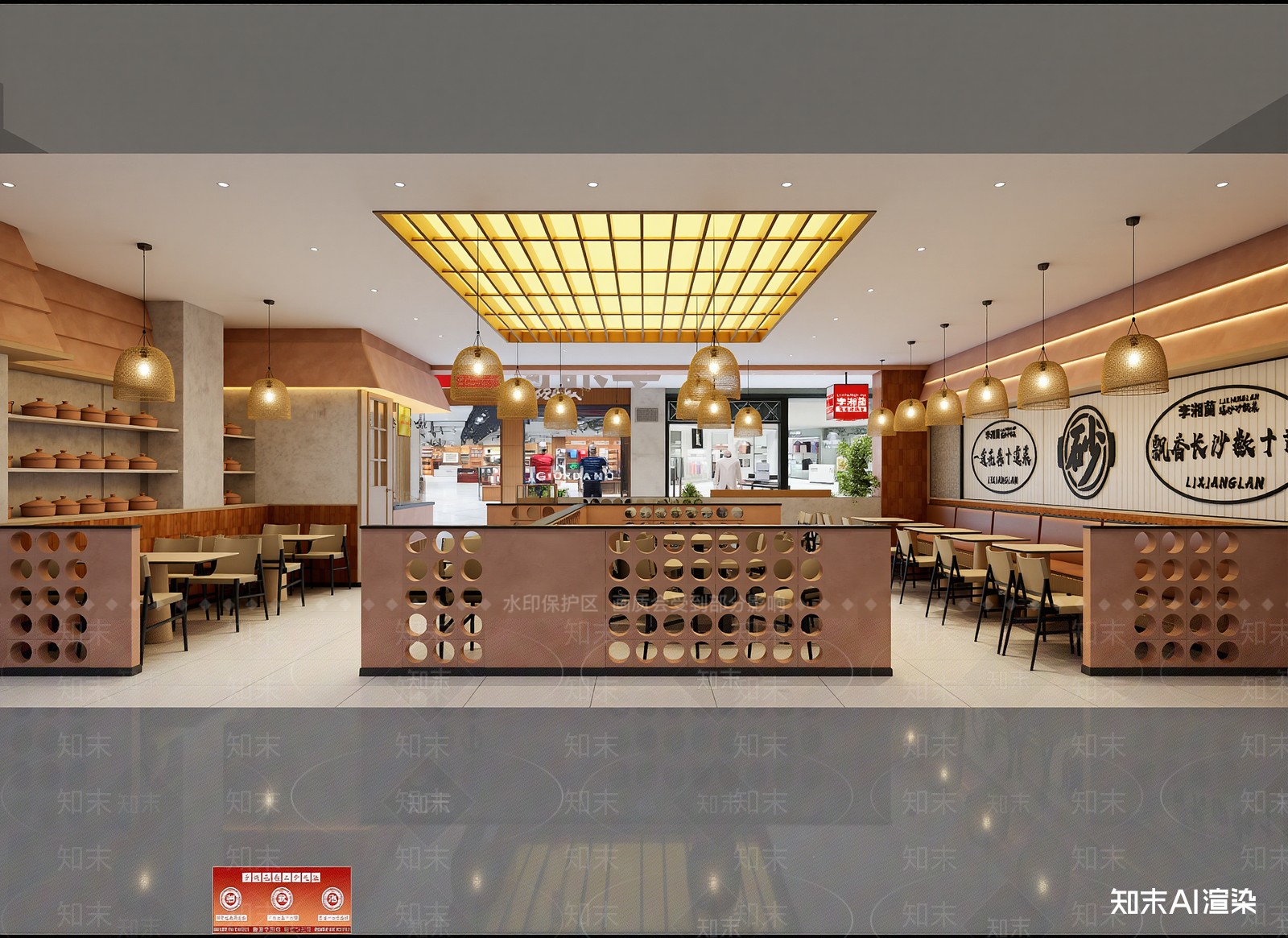 现代中餐厅3D模型下载【ID:1215052494】