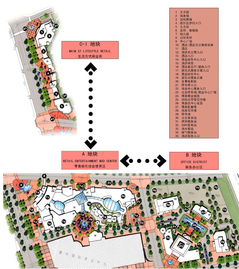 [天津]海河新天地居住区景观方案文本设计（JPG+68页）cad施工图下载【ID:167649196】