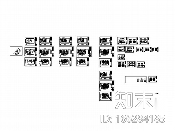 温馨双层洋房住宅装修施工图cad施工图下载【ID:166284185】