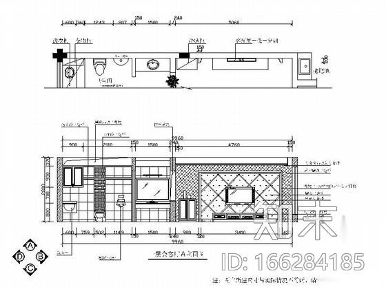 温馨双层洋房住宅装修施工图cad施工图下载【ID:166284185】