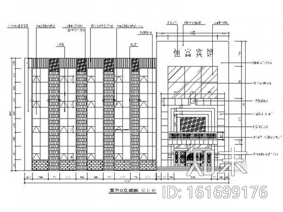 集团宾馆室内外设计装修图施工图下载【ID:161699176】